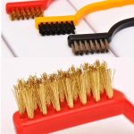 3pcs Metal Remove Rust Brushes Stainless Steel Copper Nylon Wire Brush Rust Scrub Remove Cleaning Tools Home Kits Wire Brush - Image 2