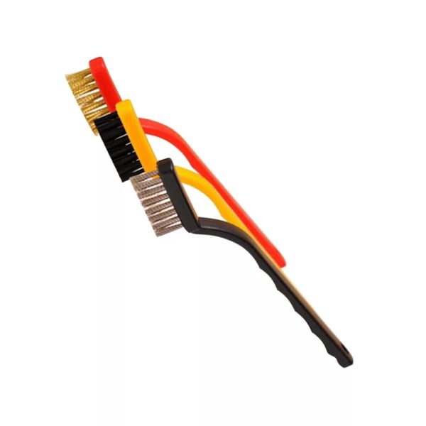 3pcs Metal Remove Rust Brushes Stainless Steel Copper Nylon Wire Brush Rust Scrub Remove Cleaning Tools Home Kits Wire Brush - Image 5