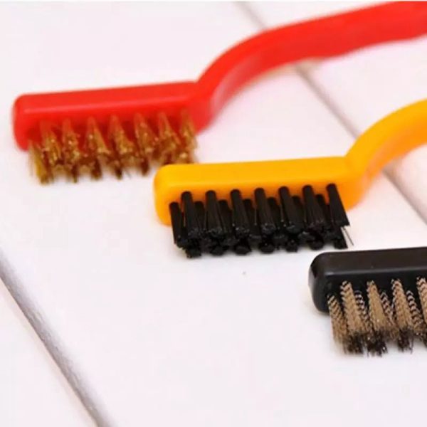 3pcs Metal Remove Rust Brushes Stainless Steel Copper Nylon Wire Brush Rust Scrub Remove Cleaning Tools Home Kits Wire Brush - Image 6