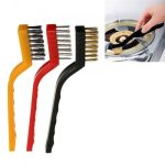 3pcs Metal Remove Rust Brushes Stainless Steel Copper Nylon Wire Brush Rust Scrub Remove Cleaning Tools Home Kits Wire Brush