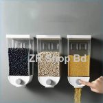 Sealed Rice Storage Box Wall Mounted Cereal Grain Container Dry Food Dispenser Grain Storage Jar Kitchen Storage Tools