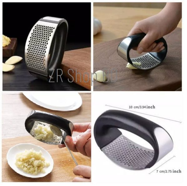 Stainless Steel Garlic Press Crusher Manual Garlic Mincer Chopping Garlic Tool Fruit Vegetable Tools Kitchen Accessories Gadget - Image 1