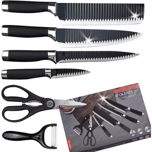 12-zepter.jpg Chef Knives Food Kitchen Scissors Heavy Duty Knife Stainless Steel Peeler Set - Image 1