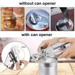 WALFOS Stainless Steel Manual Cans Opener Professional Ergonomic Opener For Cans Side Cut Can Opener Manual