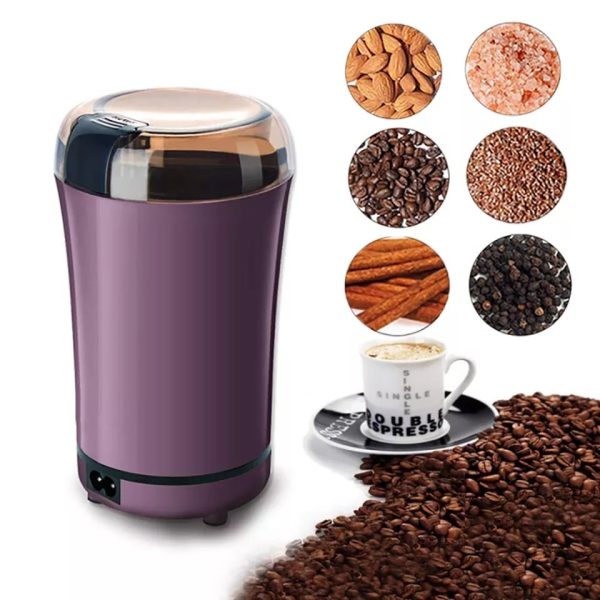 Mini Electric Coffee Grinder Powerful Cafe Herbs Coffee Beans Grinder Grains Nuts Tobacco Spice Pepper Grass Grinder Machine - Image 1