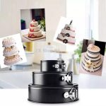 WALFOS 3 Pcs/Set Non-Stick Metal Bake Mold Round Baking Tool Cake Pan Dish Bakeware Carbon Steel Cakes Mold Kitchen Accessories