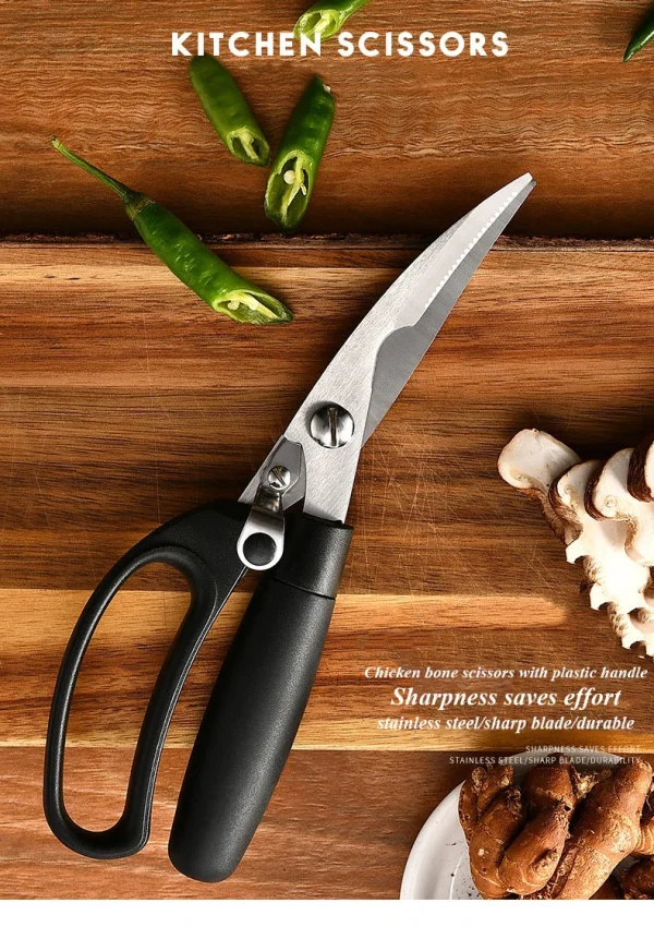Multipurpose Kitchen Scissors for cutting Fish/Chicken with handle lock - Image 4
