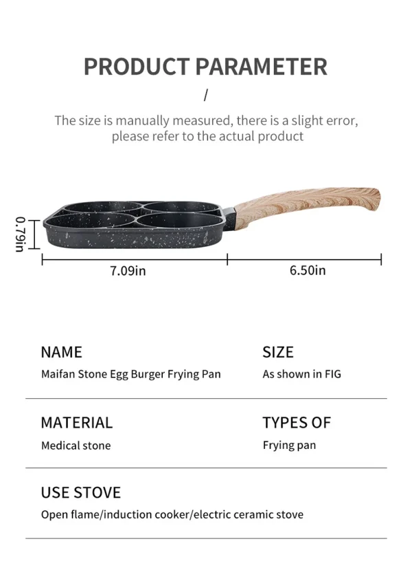 Frying Pan Four hole