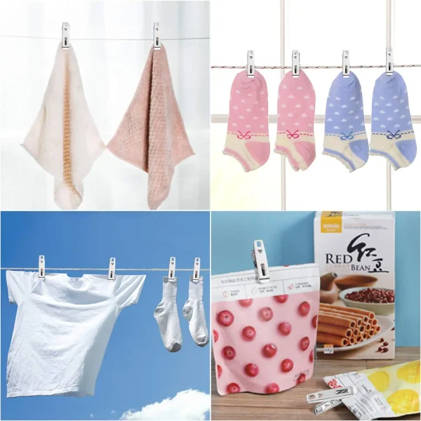 Metal Clothes Hanging Pins