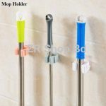 Adhesive Multi-Purpose Hooks Wall Mounted Mop Organizer Holder Rack Brush Broom Hanger Hook Kitchen bathroom Strong Hooks
