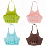 Sink Hanging Drain Basket Storage Hanging Basket Storage Rack Drain rack Adjustable Snap On Soap Sponge Holder For Sink Rack Kitchen Gadgets - Image 3