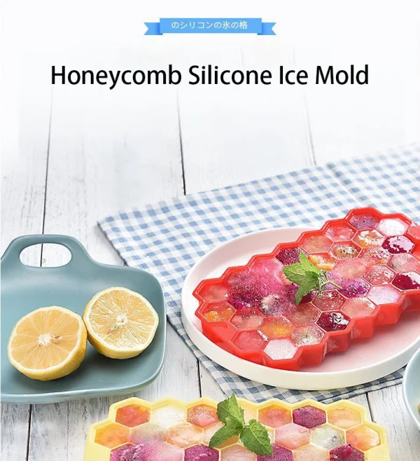 Silicone ice cube tray