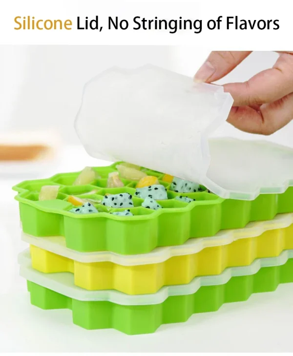 Silicone ice cube tray