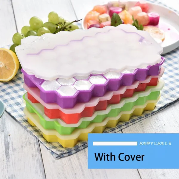 Silicone ice cube tray