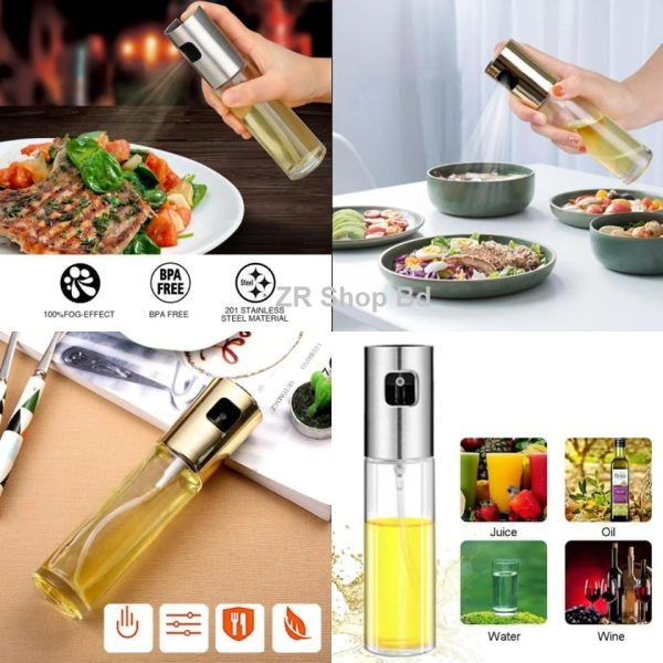 Spray-Oil-Bottle-195.jpg Kitchen Accessories Cooking Oil Spray Bottle Barbecue Leak-proof Glass Oil Bottle Honey Ketchup Sauce Bottle Olive Oil Dispenser - Image 1