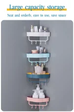 Triangular Shelf for Toilet and Bathroom/Shower Corner Shelf - Image 4