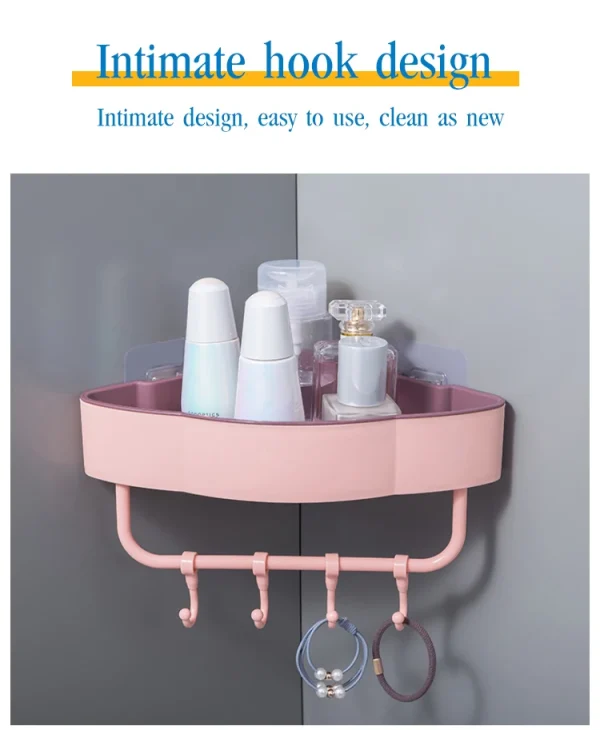 Triangular Shelf for Toilet and Bathroom/Shower Corner Shelf - Image 2