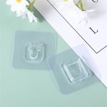 5 Pairs Strong Double Sided Adhesive Wall Hooks Transparent Suction Cup Sucker Hooks Traceless Snap Hook For Socket Holders - Image 3