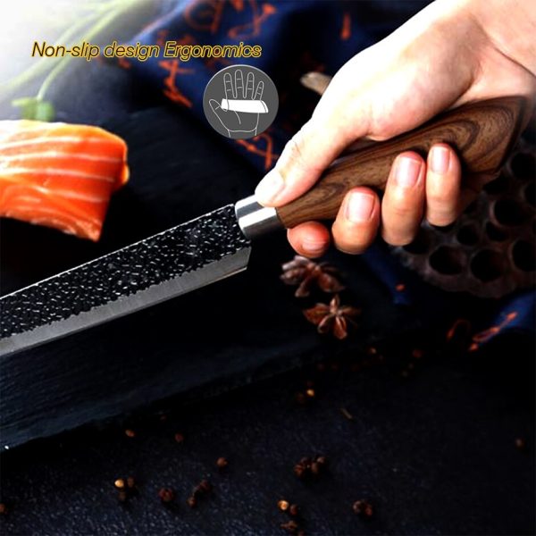 Chef Knives Food Kitchen Scissors Heavy Duty Knife Stainless Steel Peeler Set - Image 2