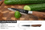 Chef Knives Food Kitchen Scissors Heavy Duty Knife Stainless Steel Peeler Set - Image 7