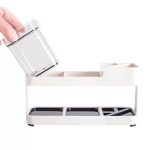 Toothbrush Stand 2 in 1 Multi-functional ABS Wide Application Detachable Toothbrush Holder Set for Bathroom - Image 9