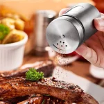 Stainless Steel Spice Jars Seasoning Spices Storage Box Glass Salt Sugar Stirrer Bottle Herbs Jar Container For Condiments Barbecue Kitchen Accessories - Image 2