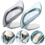 Drain Soap Holder Box Bathroom Shower Soap Storage Box Tray Shelf Bathroom Accessories Drainage Box Plastic Ledge Sheet Shape - Image 3