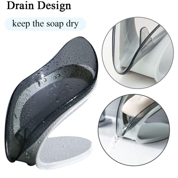 Drain Soap Holder Box Bathroom Shower Soap Storage Box Tray Shelf Bathroom Accessories Drainage Box Plastic Ledge Sheet Shape - Image 6