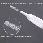 Bathroom Micro Nylon Brush Shower Head Anti-clogging Cleaning Brush Mobile Phone Hole Pore Gap Washing Tools Toilet Accessorie - Image 4