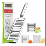 Multifunctional Plate Zester Vegetable Slicer Grater Chopper 3 in 1 Cheese Stainless Steel Grater Manual Vegetable Cutters - Image 10