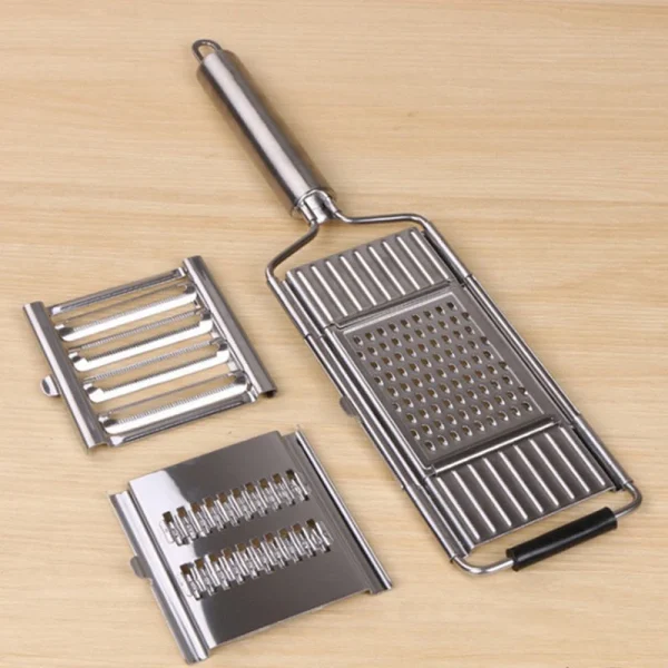 Multifunctional Plate Zester Vegetable Slicer Grater Chopper 3 in 1 Cheese Stainless Steel Grater Manual Vegetable Cutters - Image 8