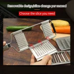 Multifunctional Plate Zester Vegetable Slicer Grater Chopper 3 in 1 Cheese Stainless Steel Grater Manual Vegetable Cutters - Image 3
