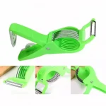 1 pcs Multi Cutter With Peeler For Vegetable And Fruit Extra Sharp Stainless Steel - Multicolor - Image 5