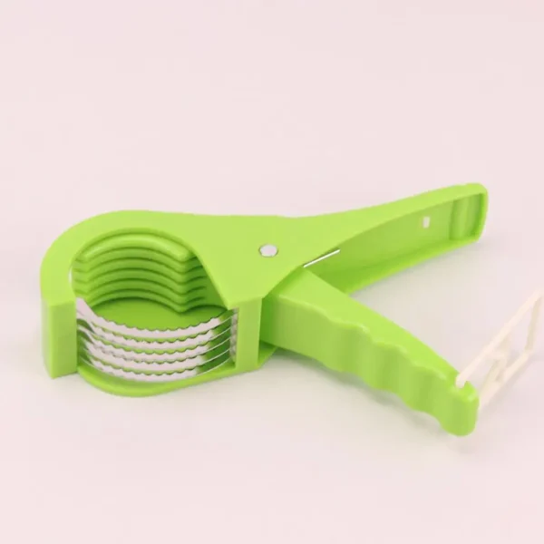 1 pcs Multi Cutter With Peeler For Vegetable And Fruit Extra Sharp Stainless Steel - Multicolor - Image 7