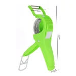 1 pcs Multi Cutter With Peeler For Vegetable And Fruit Extra Sharp Stainless Steel - Multicolor - Image 2