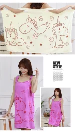 Cartton Unicorn Fiber Bath Towels/বাথ টাওয়াল - Image 7