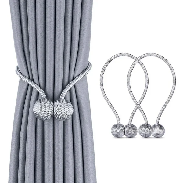 Curtain Magnetic Belt Podda Belt /2Pc Magnetic Curtain Tieback High Quality Clip Curtains Buckle Holder Curtain Magnetic Belt - Image 1