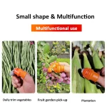 6 pcs Thumb Knife Finger Protector Metal Fingernail Vegetable Cutter Harvesting Knife Plant Blade Scissors Cutting Glove Kits - Image 3