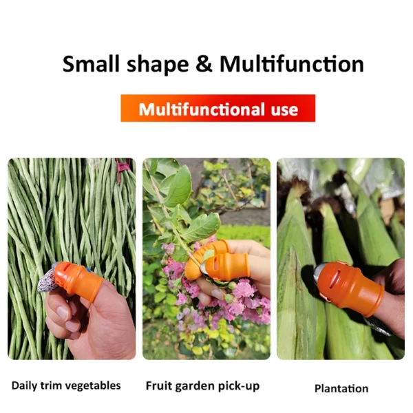 6 pcs Thumb Knife Finger Protector Metal Fingernail Vegetable Cutter Harvesting Knife Plant Blade Scissors Cutting Glove Kits - Image 3