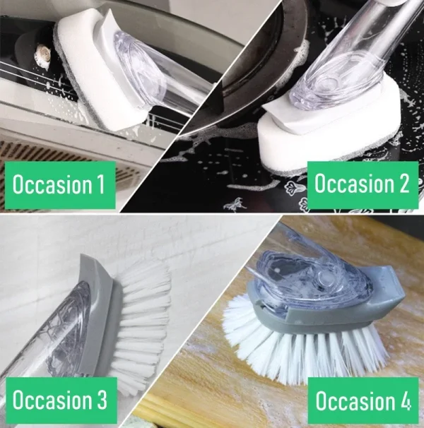 Long Handle Pan Cleaning Brush/প্যান পরিষ্কার করার ব্রাশ - Image 5